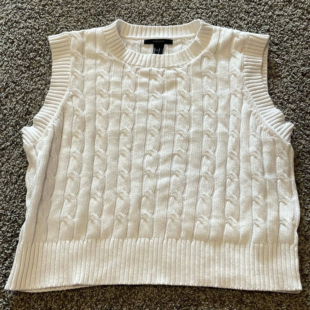 Forever 21 oversized white sweater
